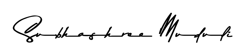 The Asem Kandis PERSONAL USE handwriting style adds charm and authenticity to name Subhashree Muduli. A wonderful choice for personal thank-you notes. Subhashree Muduli signature style 9 images and pictures png