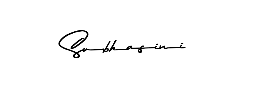 Design your own signature with our free online signature maker. With this signature software, you can create a handwritten (Asem Kandis PERSONAL USE) signature for name Subhasini. Subhasini signature style 9 images and pictures png