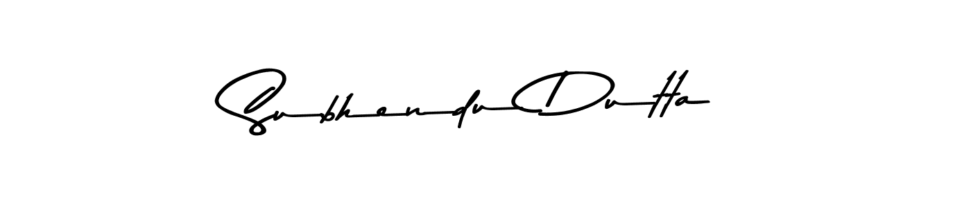 Make a beautiful signature design for name Subhendu Dutta. With this signature (Asem Kandis PERSONAL USE) style, you can create a handwritten signature for free. Subhendu Dutta signature style 9 images and pictures png