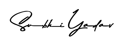 Achieve flawless digital penmanship with Subhi Yadav name in Asem Kandis PERSONAL USE font. The perfect tool for creating online signatures. Subhi Yadav signature style 9 images and pictures png