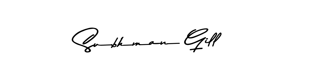 Subhman Gill stylish signature style. Best Handwritten Sign (Asem Kandis PERSONAL USE) for my name. Handwritten Signature Collection Ideas for my name Subhman Gill. Subhman Gill signature style 9 images and pictures png