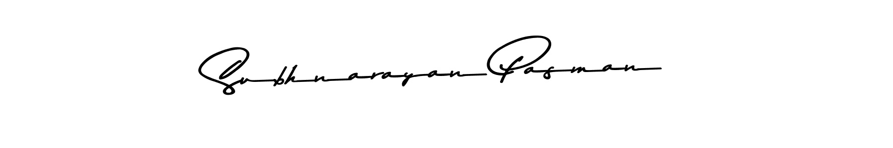 Create a beautiful signature design for name Subhnarayan Pasman. With this signature (Asem Kandis PERSONAL USE) fonts, you can make a handwritten signature for free. Subhnarayan Pasman signature style 9 images and pictures png