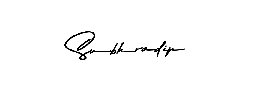 Subhradip stylish signature style. Best Handwritten Sign (Asem Kandis PERSONAL USE) for my name. Handwritten Signature Collection Ideas for my name Subhradip. Subhradip signature style 9 images and pictures png