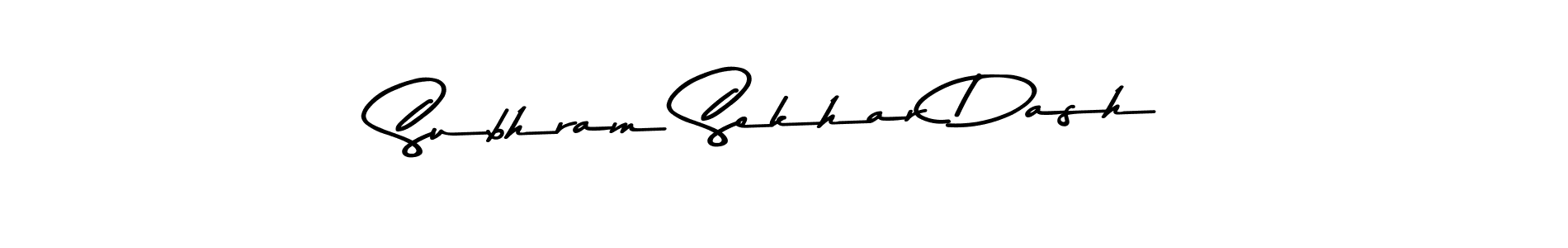 Use a signature maker to create a handwritten signature online. With this signature software, you can design (Asem Kandis PERSONAL USE) your own signature for name Subhram Sekhar Dash. Subhram Sekhar Dash signature style 9 images and pictures png