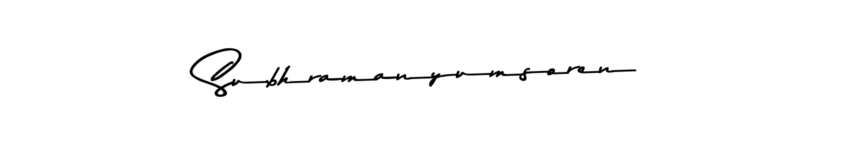 Make a beautiful signature design for name Subhramanyumsoren. Use this online signature maker to create a handwritten signature for free. Subhramanyumsoren signature style 9 images and pictures png