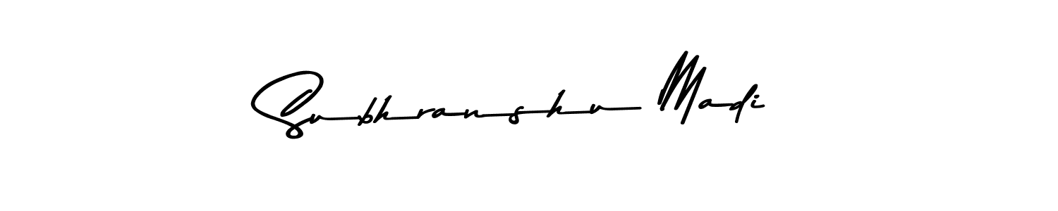 Make a beautiful signature design for name Subhranshu Madi. Use this online signature maker to create a handwritten signature for free. Subhranshu Madi signature style 9 images and pictures png