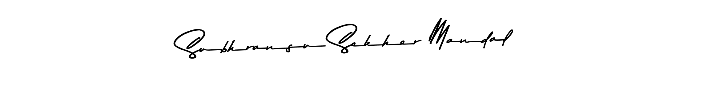 The best way (Asem Kandis PERSONAL USE) to make a short signature is to pick only two or three words in your name. The name Subhransu Sekher Mandal include a total of six letters. For converting this name. Subhransu Sekher Mandal signature style 9 images and pictures png