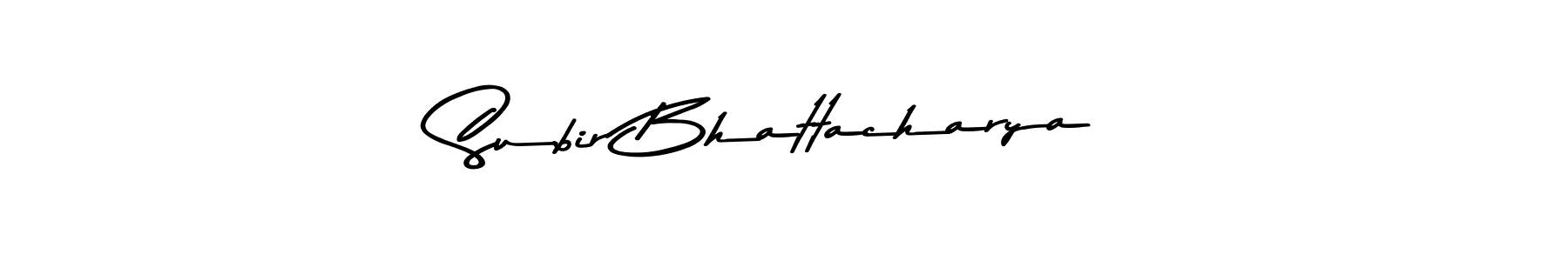 Make a beautiful signature design for name Subir Bhattacharya. With this signature (Asem Kandis PERSONAL USE) style, you can create a handwritten signature for free. Subir Bhattacharya signature style 9 images and pictures png