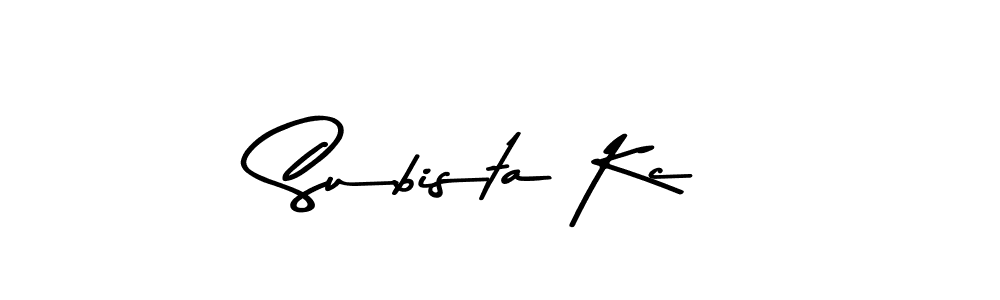 Asem Kandis PERSONAL USE is a professional signature style that is perfect for those who want to add a touch of class to their signature. It is also a great choice for those who want to make their signature more unique. Get Subista Kc name to fancy signature for free. Subista Kc signature style 9 images and pictures png