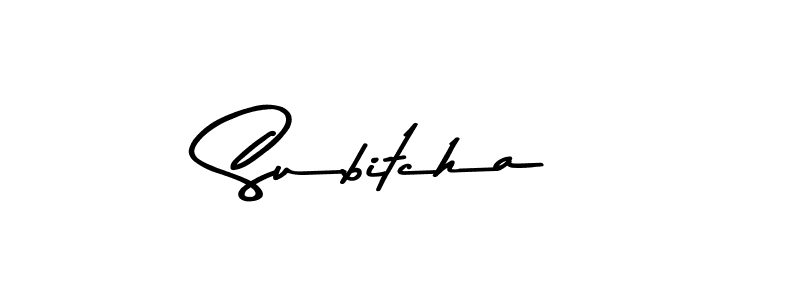 It looks lik you need a new signature style for name Subitcha. Design unique handwritten (Asem Kandis PERSONAL USE) signature with our free signature maker in just a few clicks. Subitcha signature style 9 images and pictures png