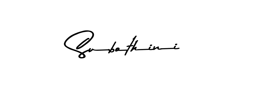 Use a signature maker to create a handwritten signature online. With this signature software, you can design (Asem Kandis PERSONAL USE) your own signature for name Subothini. Subothini signature style 9 images and pictures png