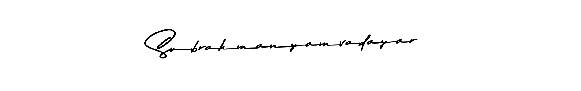 Asem Kandis PERSONAL USE is a professional signature style that is perfect for those who want to add a touch of class to their signature. It is also a great choice for those who want to make their signature more unique. Get Subrahmanyamvadayar name to fancy signature for free. Subrahmanyamvadayar signature style 9 images and pictures png
