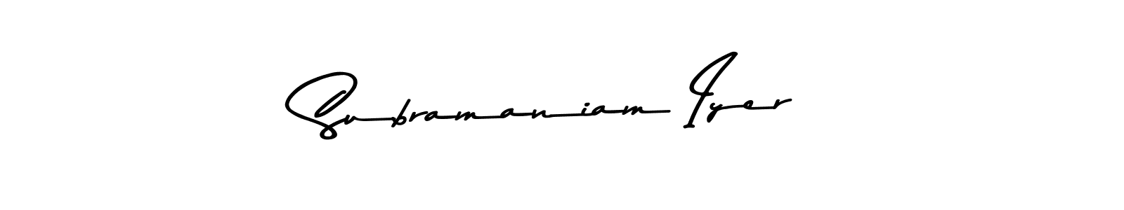 Subramaniam Iyer stylish signature style. Best Handwritten Sign (Asem Kandis PERSONAL USE) for my name. Handwritten Signature Collection Ideas for my name Subramaniam Iyer. Subramaniam Iyer signature style 9 images and pictures png