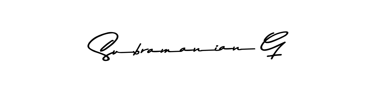 Also You can easily find your signature by using the search form. We will create Subramanian G name handwritten signature images for you free of cost using Asem Kandis PERSONAL USE sign style. Subramanian G signature style 9 images and pictures png