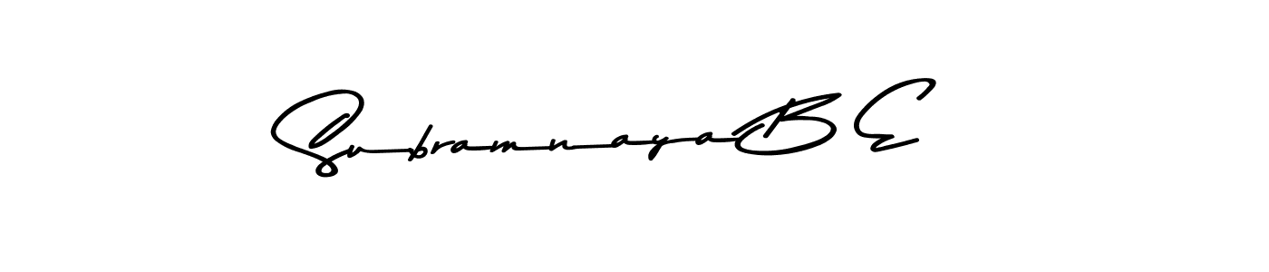 How to make Subramnaya B E signature? Asem Kandis PERSONAL USE is a professional autograph style. Create handwritten signature for Subramnaya B E name. Subramnaya B E signature style 9 images and pictures png