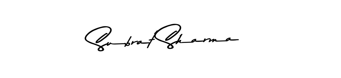 Also You can easily find your signature by using the search form. We will create Subrat Sharma name handwritten signature images for you free of cost using Asem Kandis PERSONAL USE sign style. Subrat Sharma signature style 9 images and pictures png