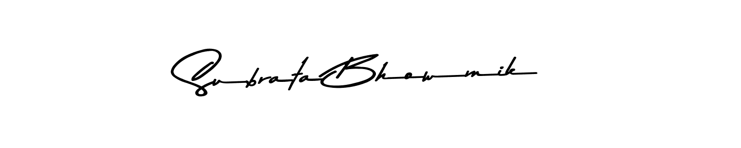 How to make Subrata Bhowmik signature? Asem Kandis PERSONAL USE is a professional autograph style. Create handwritten signature for Subrata Bhowmik name. Subrata Bhowmik signature style 9 images and pictures png
