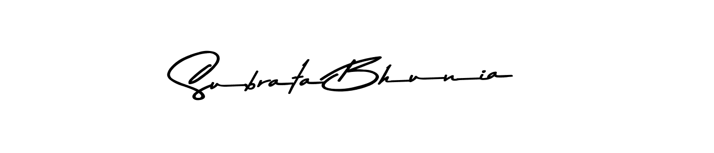 You should practise on your own different ways (Asem Kandis PERSONAL USE) to write your name (Subrata Bhunia) in signature. don't let someone else do it for you. Subrata Bhunia signature style 9 images and pictures png