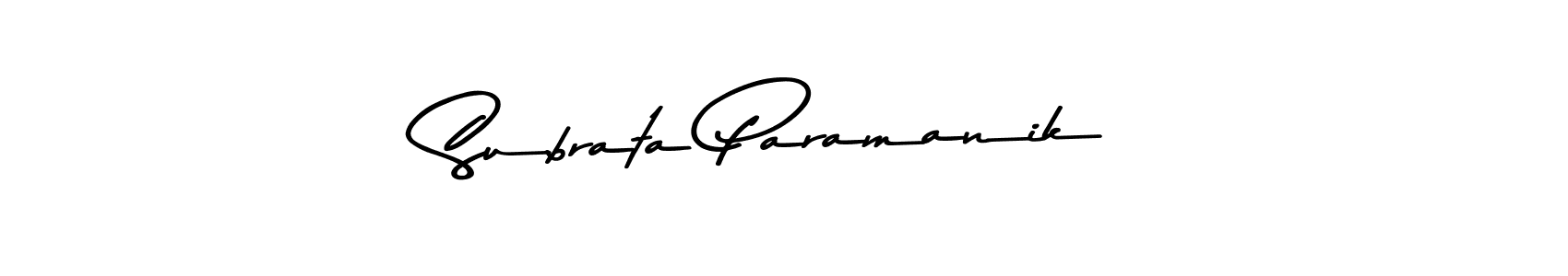 Design your own signature with our free online signature maker. With this signature software, you can create a handwritten (Asem Kandis PERSONAL USE) signature for name Subrata Paramanik. Subrata Paramanik signature style 9 images and pictures png