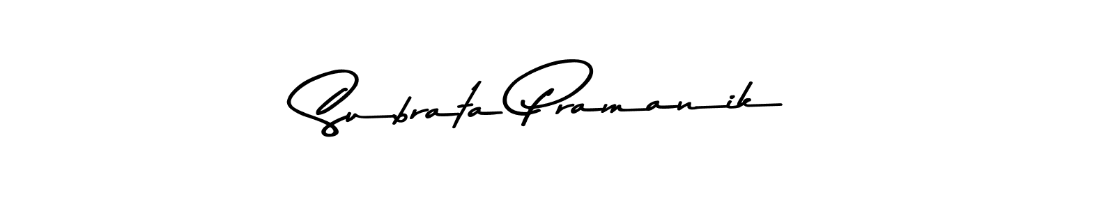 How to make Subrata Pramanik signature? Asem Kandis PERSONAL USE is a professional autograph style. Create handwritten signature for Subrata Pramanik name. Subrata Pramanik signature style 9 images and pictures png