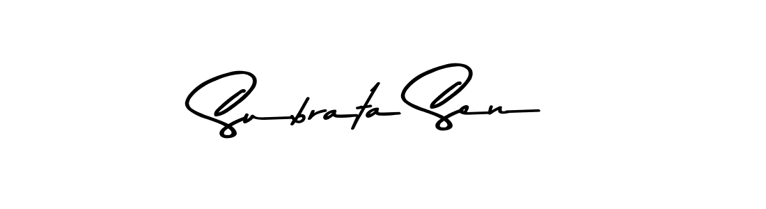 Design your own signature with our free online signature maker. With this signature software, you can create a handwritten (Asem Kandis PERSONAL USE) signature for name Subrata Sen. Subrata Sen signature style 9 images and pictures png