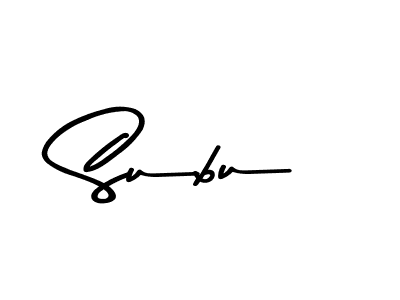 Make a beautiful signature design for name Subu. With this signature (Asem Kandis PERSONAL USE) style, you can create a handwritten signature for free. Subu signature style 9 images and pictures png