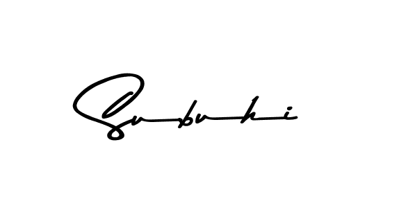 How to make Subuhi name signature. Use Asem Kandis PERSONAL USE style for creating short signs online. This is the latest handwritten sign. Subuhi signature style 9 images and pictures png