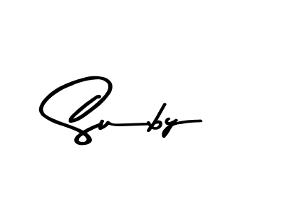 Suby stylish signature style. Best Handwritten Sign (Asem Kandis PERSONAL USE) for my name. Handwritten Signature Collection Ideas for my name Suby. Suby signature style 9 images and pictures png
