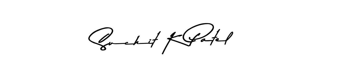 Also You can easily find your signature by using the search form. We will create Suchit K Patel name handwritten signature images for you free of cost using Asem Kandis PERSONAL USE sign style. Suchit K Patel signature style 9 images and pictures png