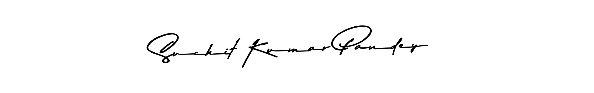 Asem Kandis PERSONAL USE is a professional signature style that is perfect for those who want to add a touch of class to their signature. It is also a great choice for those who want to make their signature more unique. Get Suchit Kumar Pandey name to fancy signature for free. Suchit Kumar Pandey signature style 9 images and pictures png
