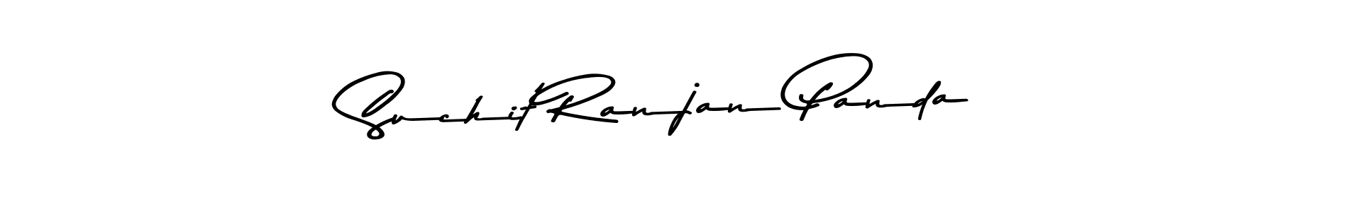 How to make Suchit Ranjan Panda name signature. Use Asem Kandis PERSONAL USE style for creating short signs online. This is the latest handwritten sign. Suchit Ranjan Panda signature style 9 images and pictures png