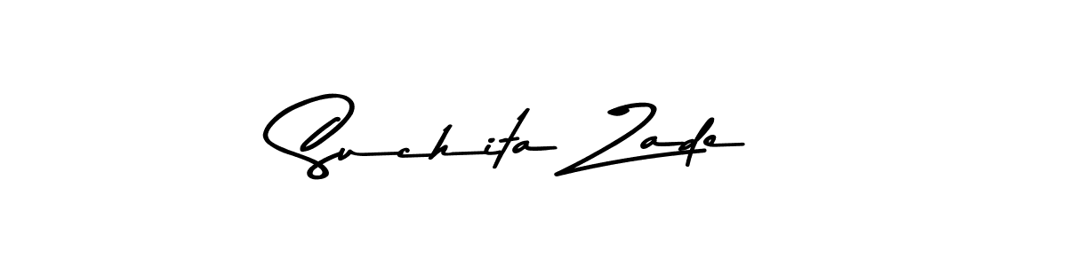 Create a beautiful signature design for name Suchita Zade. With this signature (Asem Kandis PERSONAL USE) fonts, you can make a handwritten signature for free. Suchita Zade signature style 9 images and pictures png