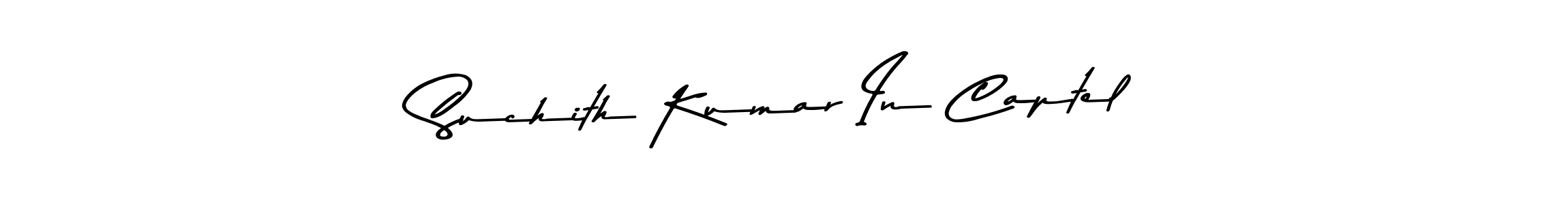 Design your own signature with our free online signature maker. With this signature software, you can create a handwritten (Asem Kandis PERSONAL USE) signature for name Suchith Kumar In Captel. Suchith Kumar In Captel signature style 9 images and pictures png