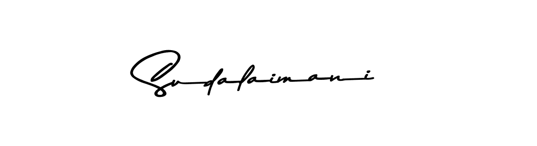 Make a beautiful signature design for name Sudalaimani. With this signature (Asem Kandis PERSONAL USE) style, you can create a handwritten signature for free. Sudalaimani signature style 9 images and pictures png