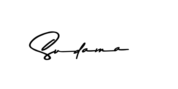 Design your own signature with our free online signature maker. With this signature software, you can create a handwritten (Asem Kandis PERSONAL USE) signature for name Sudama. Sudama signature style 9 images and pictures png