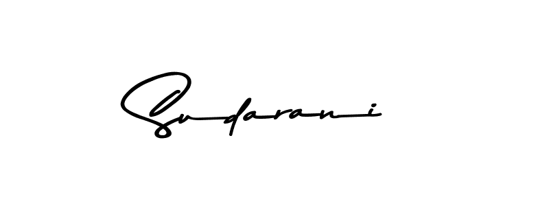 Sudarani stylish signature style. Best Handwritten Sign (Asem Kandis PERSONAL USE) for my name. Handwritten Signature Collection Ideas for my name Sudarani. Sudarani signature style 9 images and pictures png