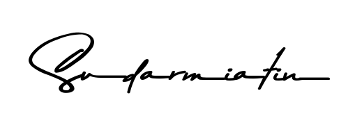 Enhance your business communications with Sudarmiatin signature in Asem Kandis PERSONAL USE lettering. Clean, modern, and universally compatible. Sudarmiatin signature style 9 images and pictures png