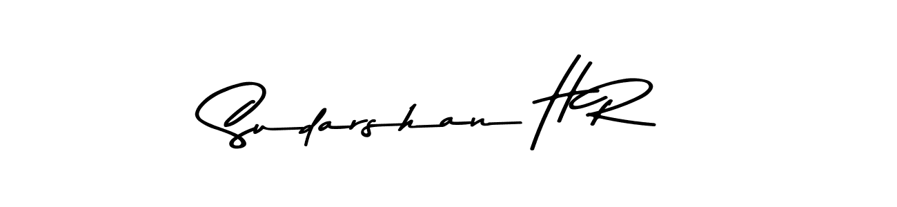 Sudarshan H R stylish signature style. Best Handwritten Sign (Asem Kandis PERSONAL USE) for my name. Handwritten Signature Collection Ideas for my name Sudarshan H R. Sudarshan H R signature style 9 images and pictures png