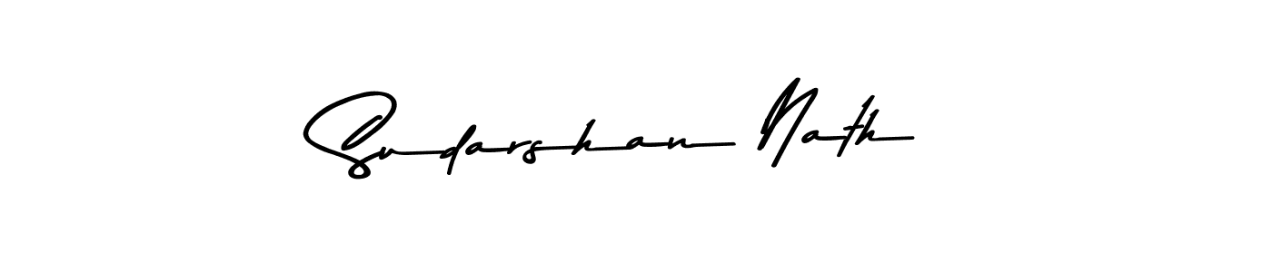Use a signature maker to create a handwritten signature online. With this signature software, you can design (Asem Kandis PERSONAL USE) your own signature for name Sudarshan Nath. Sudarshan Nath signature style 9 images and pictures png