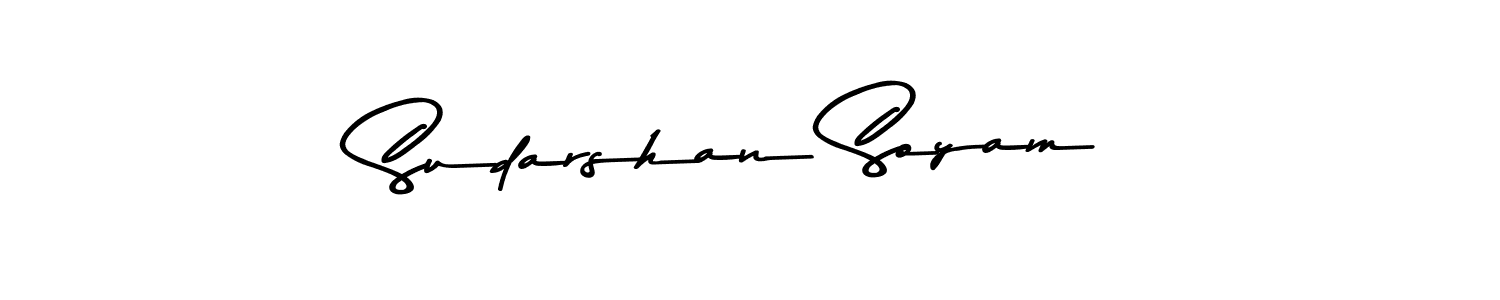 Sudarshan Soyam stylish signature style. Best Handwritten Sign (Asem Kandis PERSONAL USE) for my name. Handwritten Signature Collection Ideas for my name Sudarshan Soyam. Sudarshan Soyam signature style 9 images and pictures png