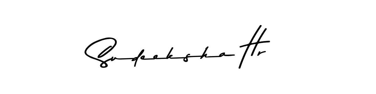 Sudeeksha Hr stylish signature style. Best Handwritten Sign (Asem Kandis PERSONAL USE) for my name. Handwritten Signature Collection Ideas for my name Sudeeksha Hr. Sudeeksha Hr signature style 9 images and pictures png