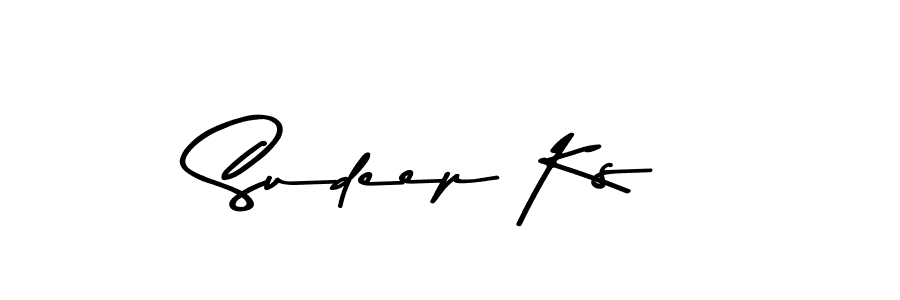 Use a signature maker to create a handwritten signature online. With this signature software, you can design (Asem Kandis PERSONAL USE) your own signature for name Sudeep Ks. Sudeep Ks signature style 9 images and pictures png