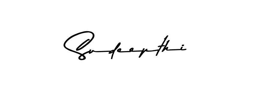 Create a beautiful signature design for name Sudeepthi. With this signature (Asem Kandis PERSONAL USE) fonts, you can make a handwritten signature for free. Sudeepthi signature style 9 images and pictures png