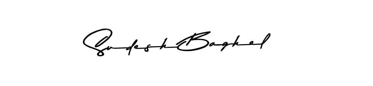 The best way (Asem Kandis PERSONAL USE) to make a short signature is to pick only two or three words in your name. The name Sudesh Baghel include a total of six letters. For converting this name. Sudesh Baghel signature style 9 images and pictures png