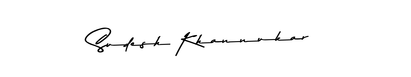 You should practise on your own different ways (Asem Kandis PERSONAL USE) to write your name (Sudesh Khannukar) in signature. don't let someone else do it for you. Sudesh Khannukar signature style 9 images and pictures png