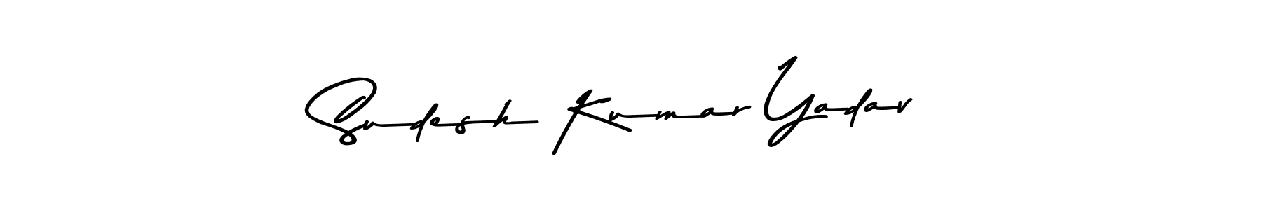 You should practise on your own different ways (Asem Kandis PERSONAL USE) to write your name (Sudesh Kumar Yadav) in signature. don't let someone else do it for you. Sudesh Kumar Yadav signature style 9 images and pictures png