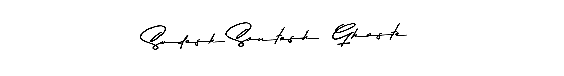 Similarly Asem Kandis PERSONAL USE is the best handwritten signature design. Signature creator online .You can use it as an online autograph creator for name Sudesh Santosh  Ghaste. Sudesh Santosh  Ghaste signature style 9 images and pictures png