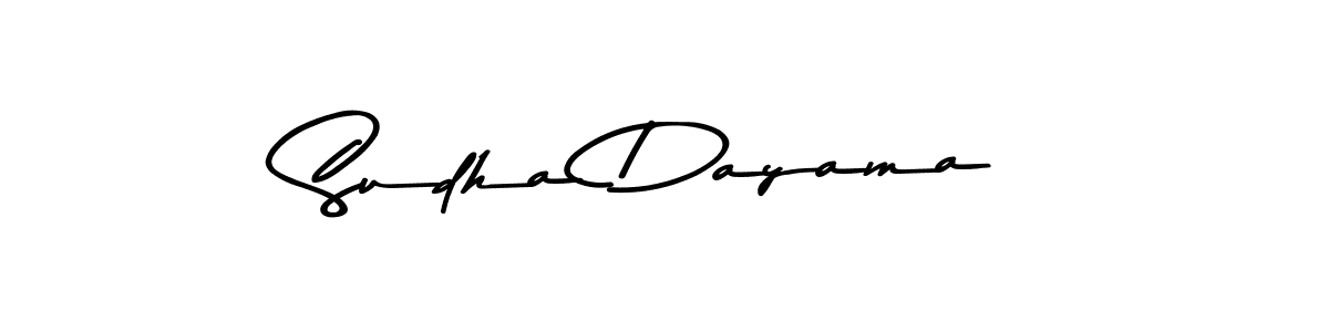 Create a beautiful signature design for name Sudha Dayama. With this signature (Asem Kandis PERSONAL USE) fonts, you can make a handwritten signature for free. Sudha Dayama signature style 9 images and pictures png