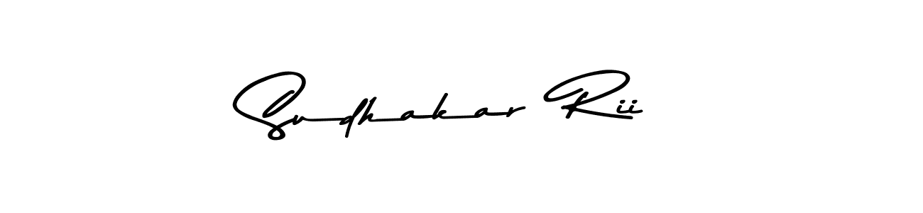 Create a beautiful signature design for name Sudhakar  Rii. With this signature (Asem Kandis PERSONAL USE) fonts, you can make a handwritten signature for free. Sudhakar  Rii signature style 9 images and pictures png