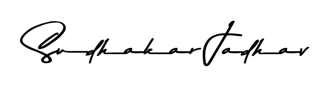 Create a personalized artistic stamp with Sudhakar Jadhav in Asem Kandis PERSONAL USE font. Perfect for visual artists, designers, and influencers. Sudhakar Jadhav signature style 9 images and pictures png